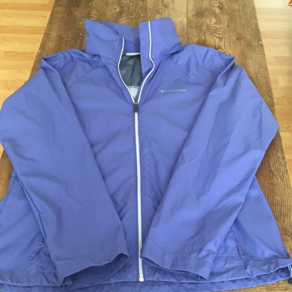 Columbia Periwinkle Windbreaker Rain 
